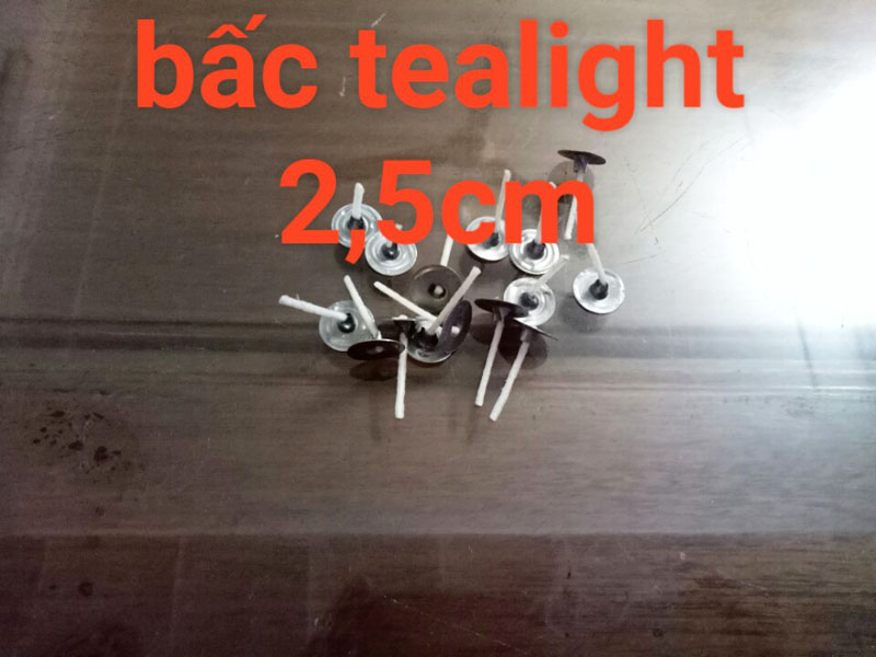 Bấc nến tealight 2,5 cm